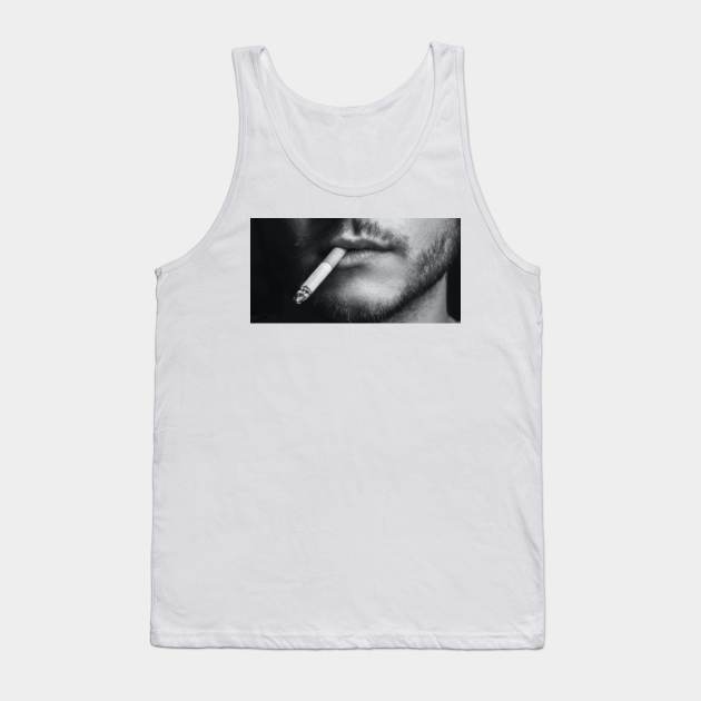 Realistic Moustache Face Mask Tank Top by JC's Fitness Co.